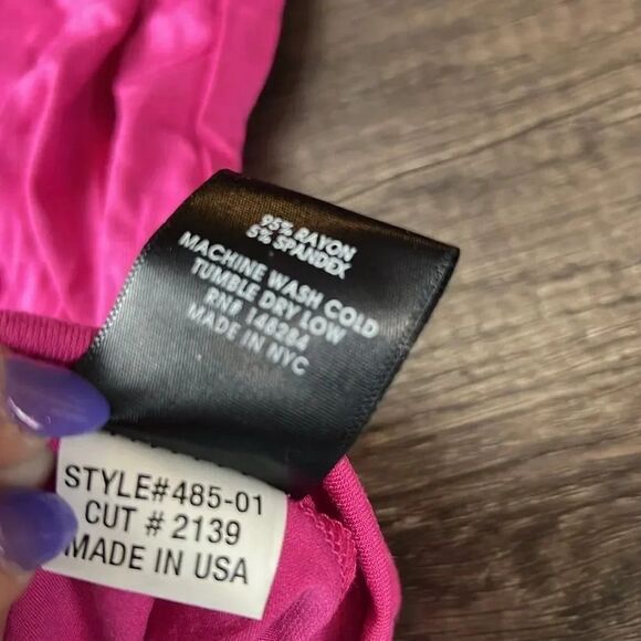 Zara Terez Hot Pink Slitted Pit Sleeveless Streetwear Tank Top Coverup Small - Picture 5 of 6